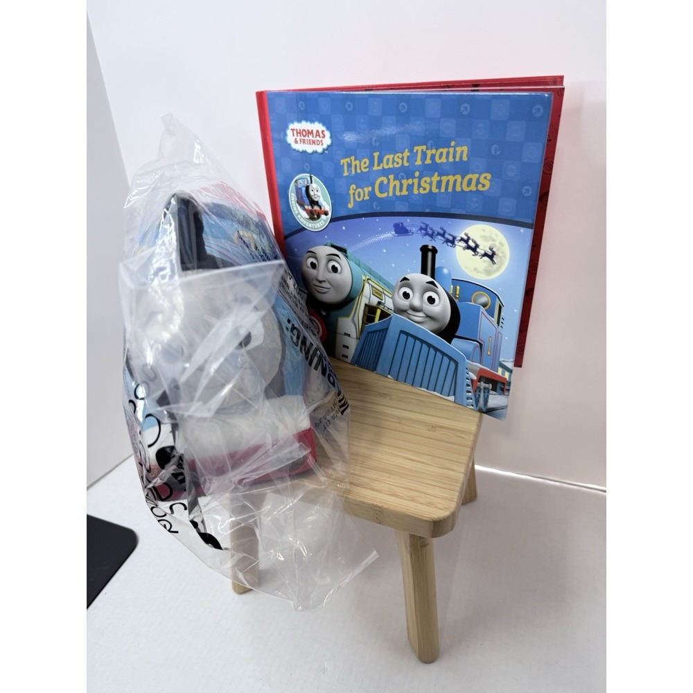 Thomas The Train Plush Doll 9" & The Last Train For Christmas Book Bundle - Picture 4 of 6